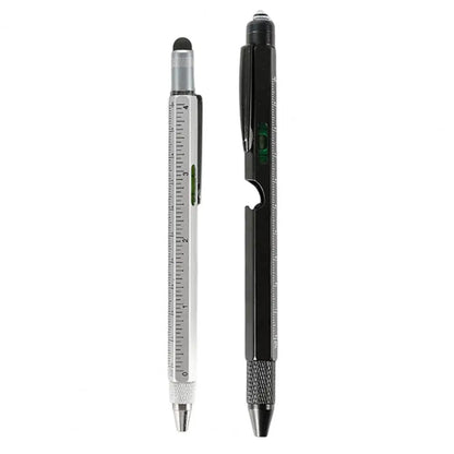 🖊️ طقم قلم 9 في 1 متعدد الوظائف (قطعتين) مزود بإضاءة LED، مفك، فتّاحة، مسطرة، ستايلس والمزيد مثالي كهدية للأب أو الجد أو عشاق الأدوات الذكية
